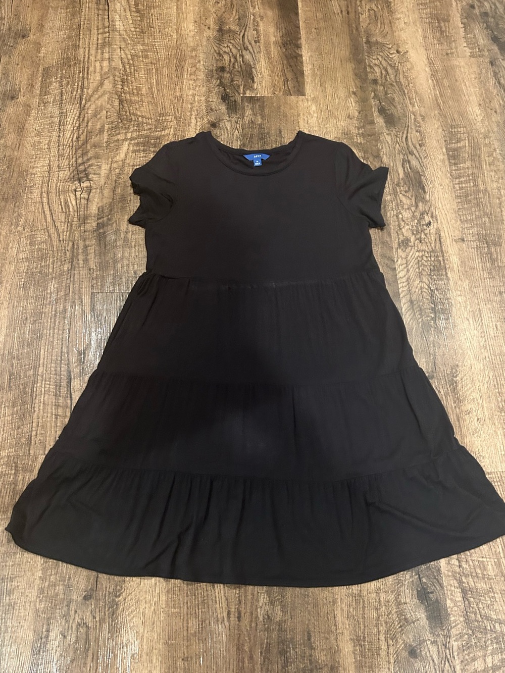 Apt. 9 Black Tiered Short-Sleeve Women’s Dress